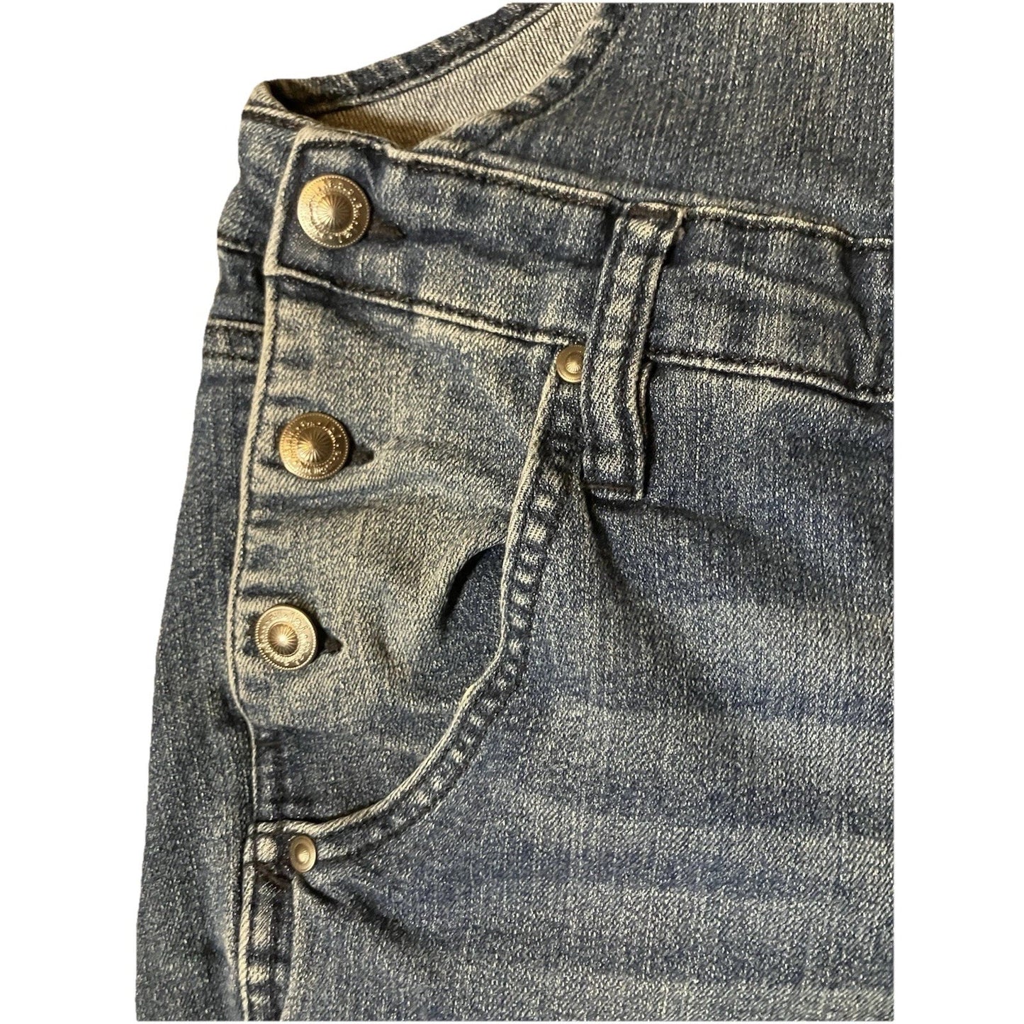 Y2K L.E.I. Distressed Denim Bib Overalls – Juniors XL