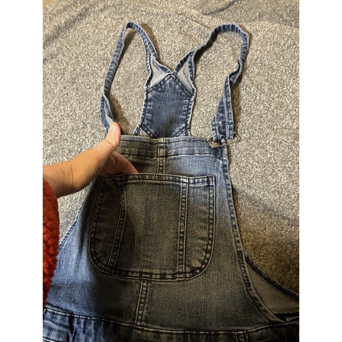 Y2K L.E.I. Distressed Denim Bib Overalls – Juniors XL