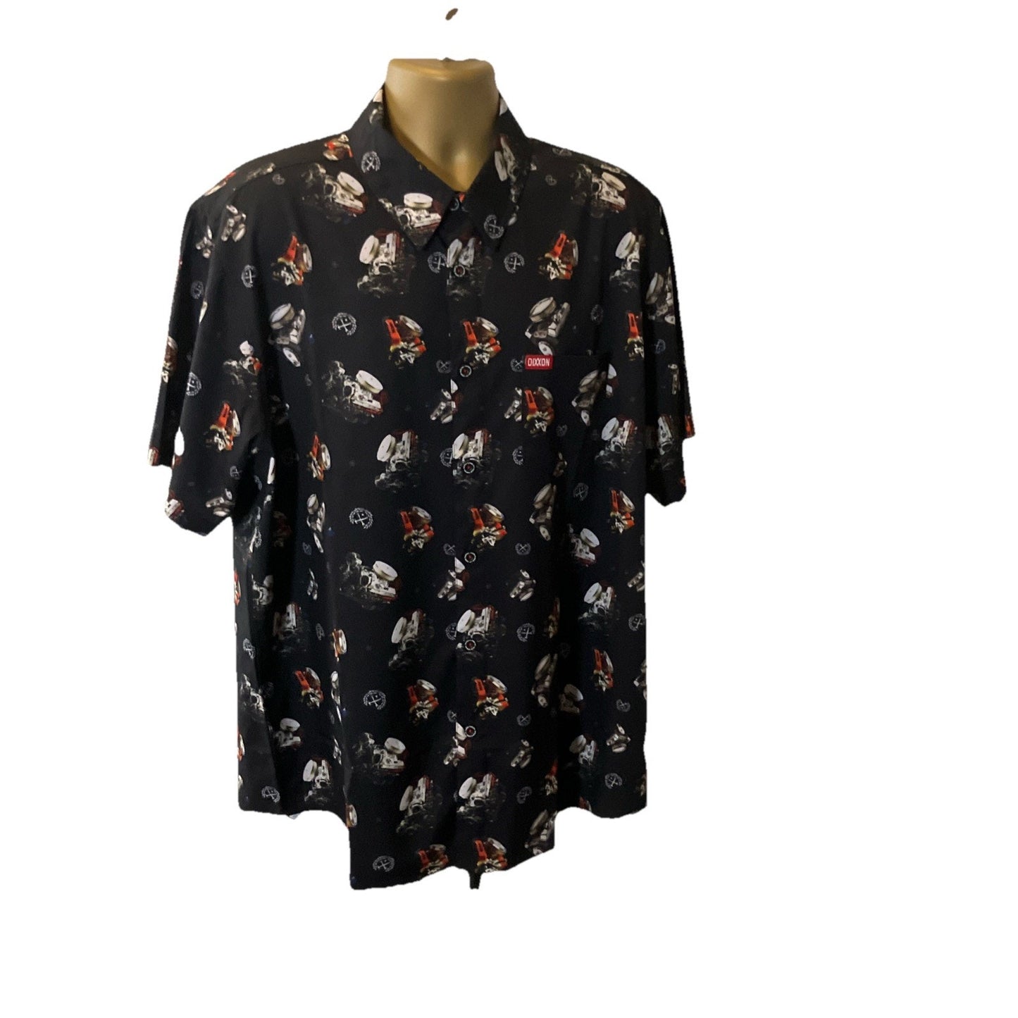 Dixxon The Small Block Mens XL Party shirt Black Short Sleeve sold out site