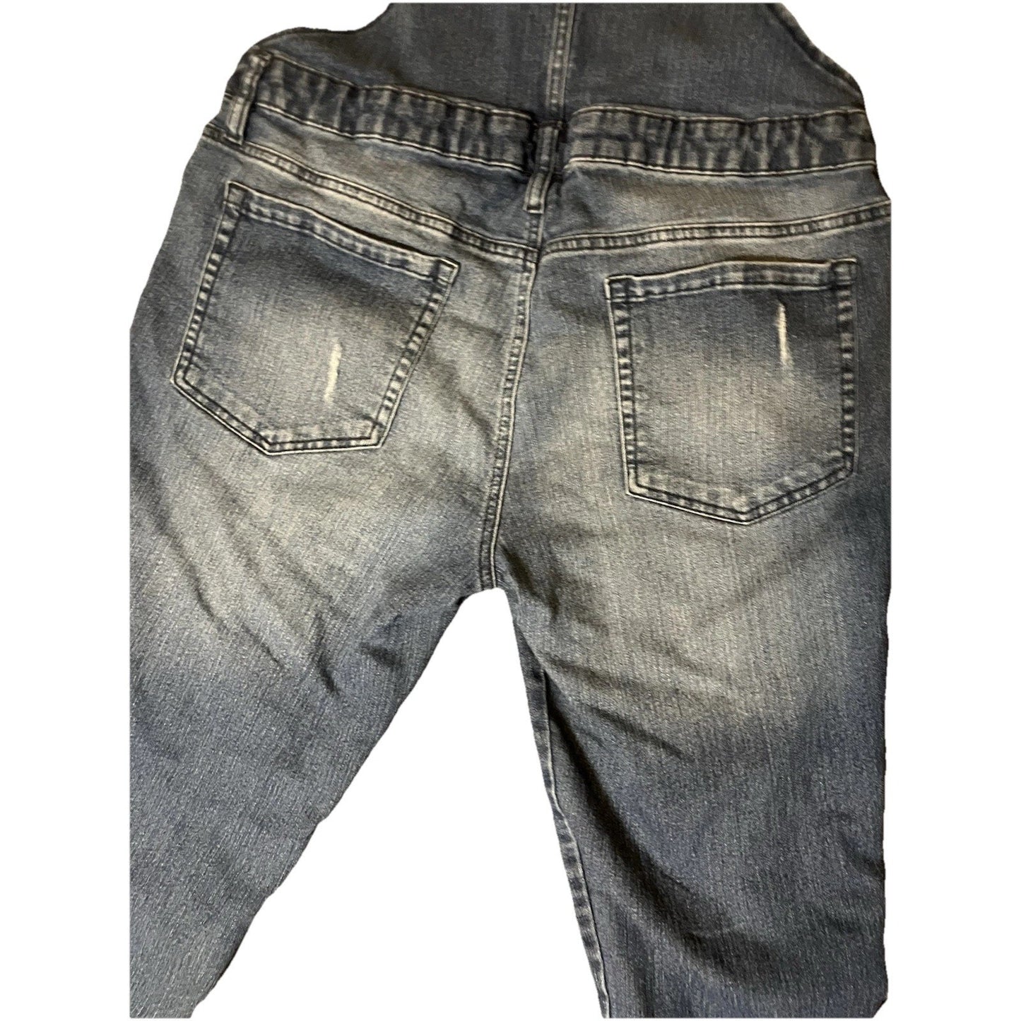 Y2K L.E.I. Distressed Denim Bib Overalls – Juniors XL