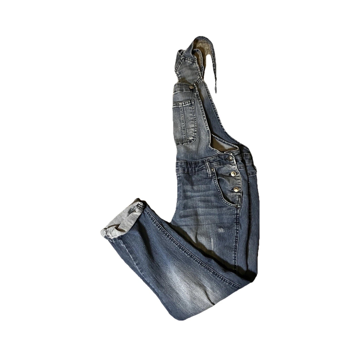 Y2K L.E.I. Distressed Denim Bib Overalls – Juniors XL