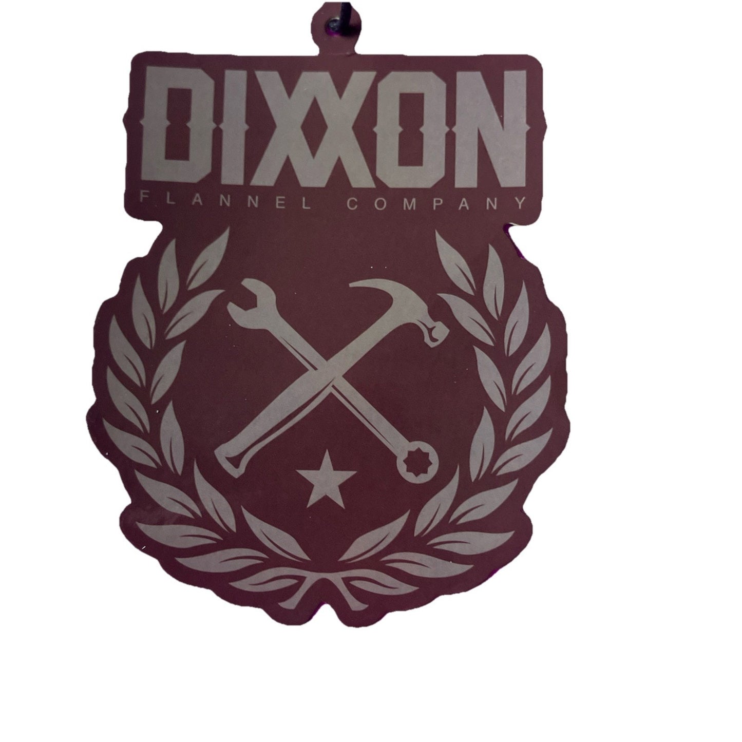 Dixxon Flannel Co Logo T Shirt Sticker Brown And Grey
