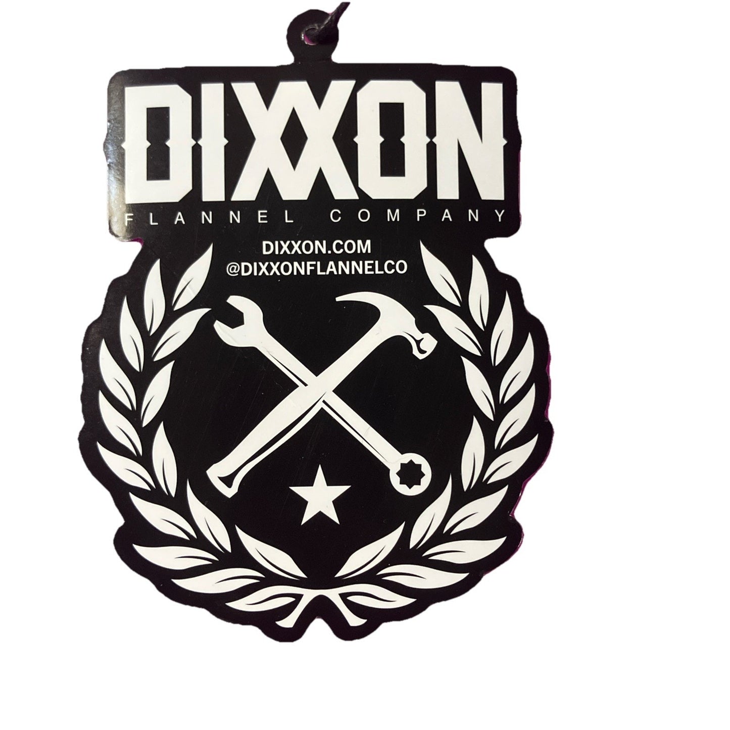 Dixxon Flannel Co Logo T Shirt Sticker Brown And Grey