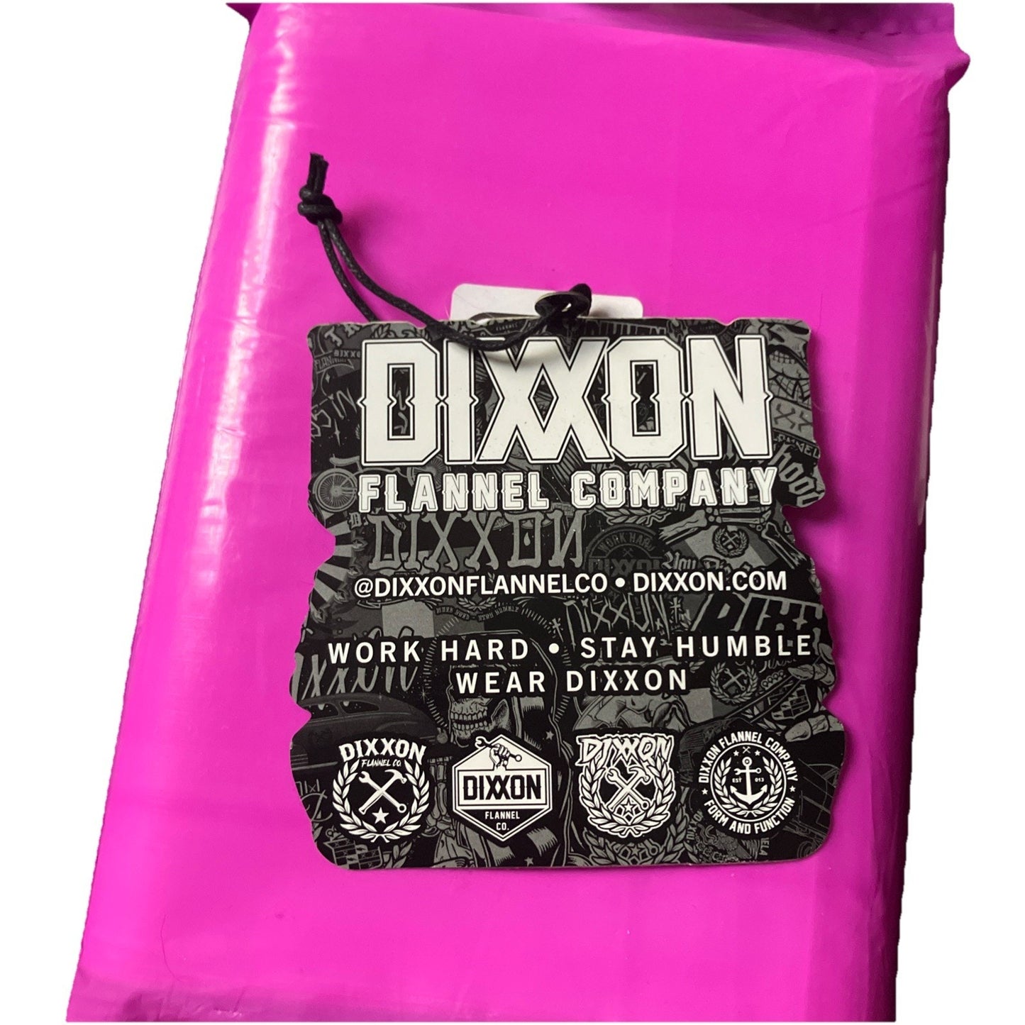 Dixxon Flannel Co. Vagabond Shirt Sticker Skulls Lowrider Blue