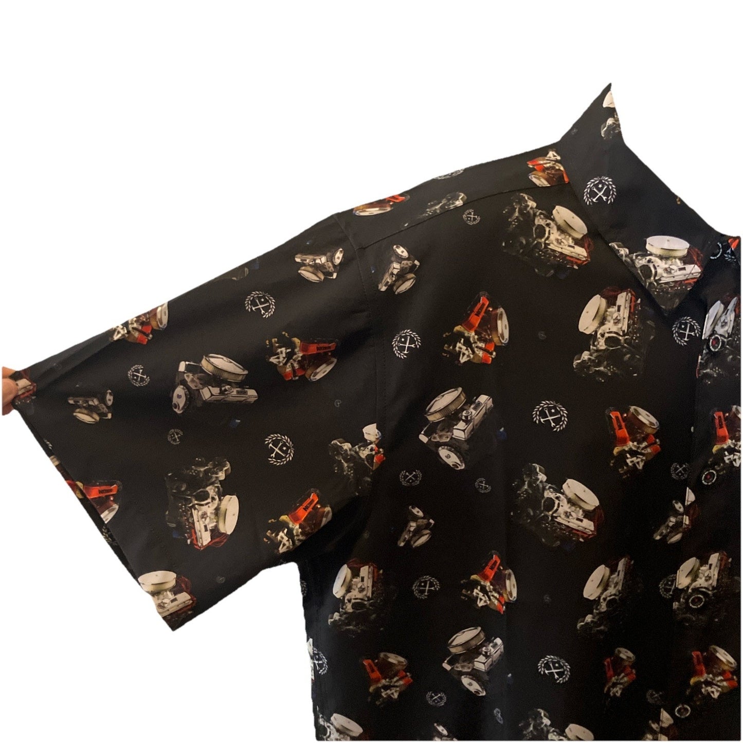 Dixxon The Small Block Mens XL Party shirt Black Short Sleeve sold out site