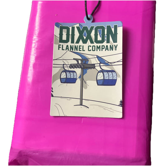 Dixxon Flannel Co Ski Lift Winter Sticker Snow White And Blue Teal Logo
