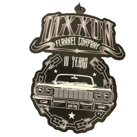 Dixxon Lowrider Sticker Graffiti Chain Link Work Hard Sticker