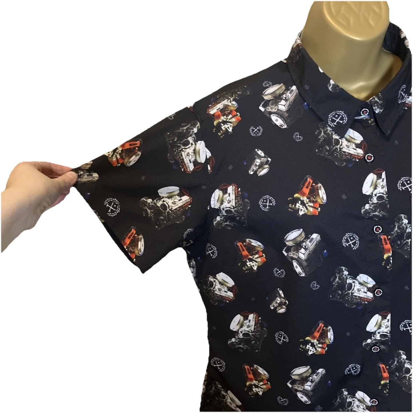 Dixxon Flannel Co “The Small Block” Party Shirt – Women’s Large, Checkered Black